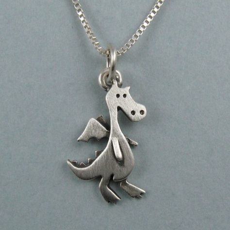 Tiny Dragon, Silver Casting, Dragon Earrings, Dragon Necklace, Dragon Jewelry, Dragon Pendant, Necklace Sterling Silver, Animal Jewelry, Drake