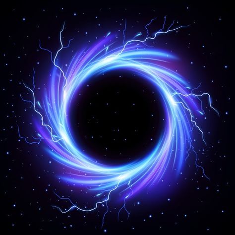 Black hole vortex with lightning flash o... | Premium Vector #Freepik #vector #background #frame #star #science Darkness Element, Male Wellness, Black Hole Design, Magic Lightning, Sound Animation, Universal Logo, Elements Science, Black Hole Wallpaper, Lightning Art