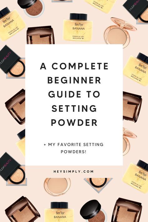 Have you ever noticed that when other girls apply makeup it looks flawless? Like they have an actual filter on their face. Yet somehow, when you apply your foundation – it never looks quite the same? Maybe it looks cakey or easy to smudge? The solution could be easier than you think – it’s time to invest in a great setting powder. Don’t know where to start? Bestie, I got you! #settingpowder #makeup Setting Powders, Baking Makeup, Cheek Contour, Banana Powder, Jar Packaging, How To Apply Concealer, Face Makeup Tips, Apply Makeup, Top Skin Care Products