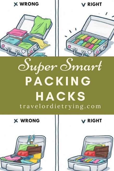 10 Super Smart Tricks To Pack Your Suitcase Like A Boss. Check out these 10 best packing tips every traveler should know to save space! #travel #packingtips #vacation #familyvacation #tips #traveler #vacationtips #hacks #packinghacks #packingtips #packlikeaboss Smart Packing, Suitcase Packing Tips, Travel Life Hacks, Carry On Packing, Travel Packing Tips, Packing Luggage, Solo Travel Tips, Packing Hacks, Suitcase Packing