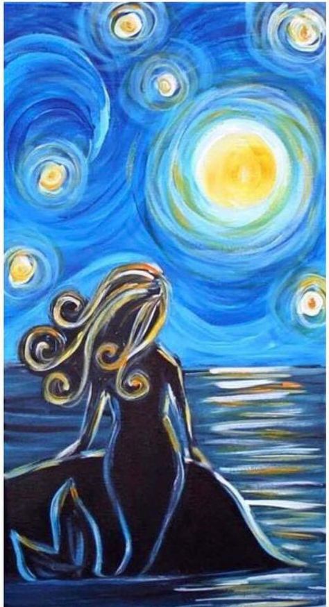 Wine And Paint Night, Drawing Canvas, Painting With A Twist, Painting Parties, Jacksonville Nc, Wine Painting, Paint Parties, Chakra Art, Mermaid Drawings