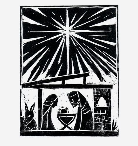 Advent Images, Linoleum Printing, Billy Childish, Winter Art Lesson, Diy Nativity, Christmas Blocks, Print Christmas Card, Linoleum Print, Lino Art