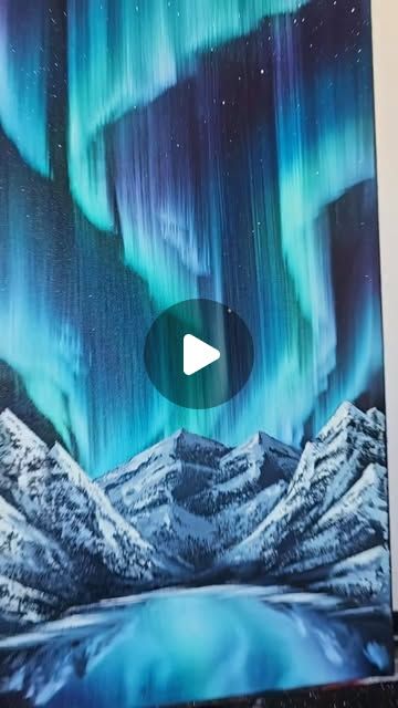 Kat Mugg on Instagram: "Learn to oil paint just like this!

Join Kat Mugg Club and get all the tips and tricks on how paint just like this 😊

Check out link in bio 

.

#oilpainting #mountains #auroraborealis #landscapepainting #oilpainter #northernlights #oiloncanvas #northernlights" Northern Lights Painting Acrylic, Lights Painting, Northern Lights Painting, Diy Watercolor, Oil Painters, Diy Canvas Art Painting, Diy Canvas Art, Diy Canvas, Canvas Art Painting