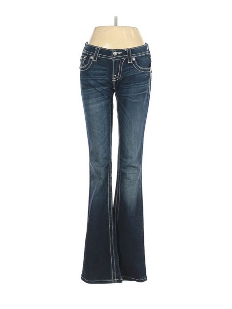 Miss Me Collection Jeans Size: 26 Blue Bottoms - used. 73% Cotton, 25% Polyester, 2% Spandex, Whiskering, Dark Wash, Solid, Regular, Mid/Reg Rise | Miss Me Collection Jeans - Mid/Reg Rise: Blue Bottoms - Size 26 Miss Me Flare Jeans, Miss Me Jeans Outfit, Payton Core, Missme Jeans, Pretty Little Liars Outfits, Dream Christmas, Latina Outfit, Dream Things, Womens Flare Jeans