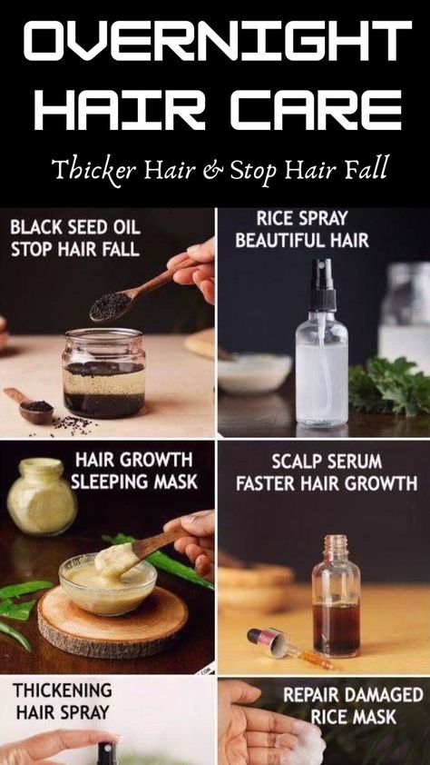 #Overnight #Hair #Care - #Thicker #Hair & Stop #Hair #Fall For Thicker Hair Growth, Overnight Hair, Thick Hair Growth, Natural Hair Growth Tips, Overnight Hairstyles, Hair Growth Secrets, Hair Mask For Growth, Homemade Hair Products, Thicker Hair