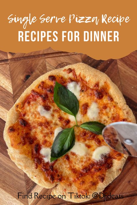 Craving pizza but just for you? Try our Single Serve Pizza, the perfect small-batch, no-fail recipe! Enjoy a personal pizza with a homemade dough crafted just for one. Easy, delicious, and the ultimate pizza perfection. #PizzaForOne #SmallBatchPizza #PersonalPizza #HomemadePizzaDough Pizza For One, Pizza Dough Recipe Small Batch, Single Serve Pizza, One Day Pizza Dough, Single Pizza Dough Recipe, Pizza Dough Small Batch, Fast Pizza Dough, 15 Minute Pizza Dough Recipe, High Protein Dishes