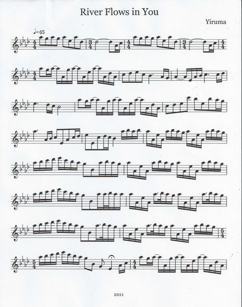 River Flows In You Violin Sheet Music, Pretty Flute Sheet Music, Flute Images, Tenor Sax Sheet Music, Sheet Music Flute, Sax Sheet Music, Flute Lessons, Alto Saxophone Sheet Music, River Flows In You