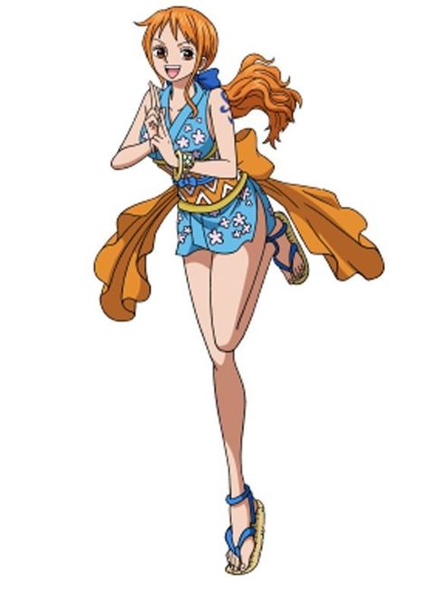 Nami Wano Outfit, One Piece Woman Character, Wano Nami, Nami Fanart, Wano Arc, One Piece Wano, Female Anime Characters, Nami Cosplay, Sabo One Piece