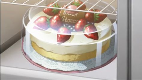 black stones cake! Hachiko Nana, Nana Anime, Food Kawaii, Black Stones, Strawberry Cake, Cute Cakes, Food Illustrations, Cute Food, Real Food Recipes