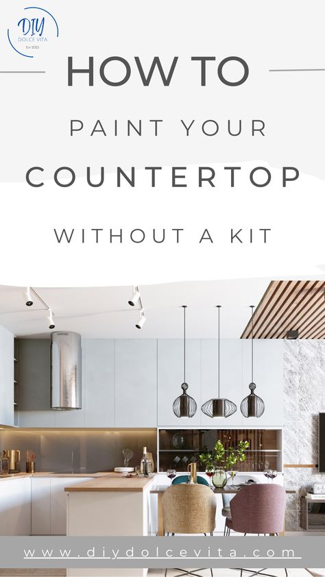 Discover how to revamp your kitchen or bathroom with easy-to-use countertop paint. Elevate your space with a fresh, modern look that won't break the bank. I have used both a countertop paint kit and a DIY method, see my DIY guide for step-by-step instructions and a cost comparison versus a countertop paint kit. Happy painting! Countertop Paint Kits, Painting Countertops Laminate, Diy Painted Countertops, Countertop Refinishing Kit, Painting Laminate Countertops, Countertop Paint Kit, Painting Kitchen Countertops, Countertop Paint, Countertop Kit