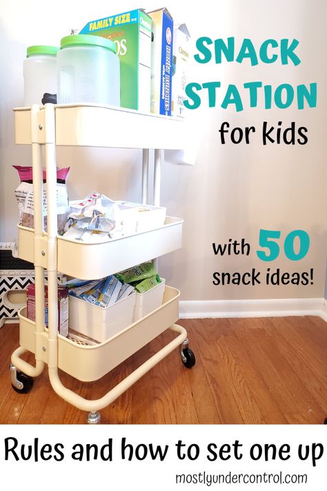 Snack Station Kids, Montessori Snack Station, Snack Station For Kids, Easy After School Snacks, Afterschool Snacks, Calm Parenting, Toddler Picky Eater, Breakfast Station, Snack Cart