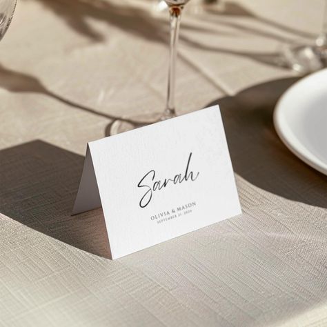 DIY wedding name place cards