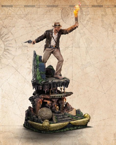 🔥 Dive into the iconic moments of Indiana Jones legendary expeditions with the new Iron Studios Indiana Jones Deluxe Scale Limited Edition Statue, exclusively available at Infinity Collectables! Featuring a base packed with film faster eggs from the Chachapoyan Golden Idol to the mine cart from one of his escapes, every detail tells a story. ⁠ ⁠ Don't miss your chance to bring home this epic diorama filled with adventure and nostalgia. Pre-order now and embark on a journey with your favourite... Mine Cart, Iconic Moments, Indiana Jones, Pre Order, Indiana, Diving, Action Figures, Limited Edition, Statue