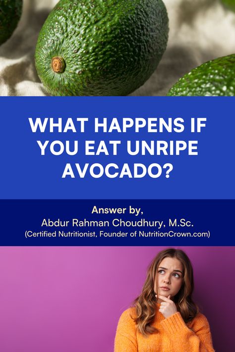 Hi, in this evidence-based blog post, I'm going to answer this question: What Happens If you Eat Unripe Avocado? (Expert Answer) Unripe Avocado, Avocado Benefits, Answer This Question, Digestive Issues, Iron Rich Foods, Ripe Fruit, Drink Plenty Of Water, Ripe Avocado, Acid Reflux