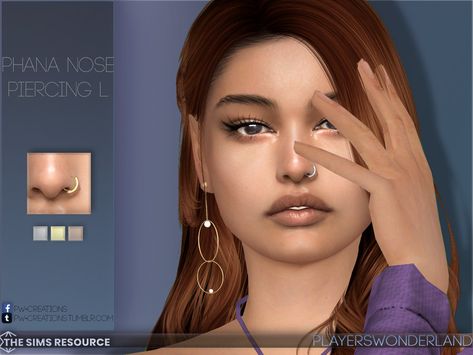 The Sims Resource - Phana Nose Piercing L Sims 4 Cc Finds Piercing, Sims4 Cc Face Piercing, Sims Mods Piercing, Sims 4 Cc Accessories Piercing Nose, Sims Cc Piercing Nose, Nose Piercings Sims 4 Cc, Sims Nose Piercing Cc, Sims 4 Mods Piercing, Sims 4 Accessories Cc Piercings