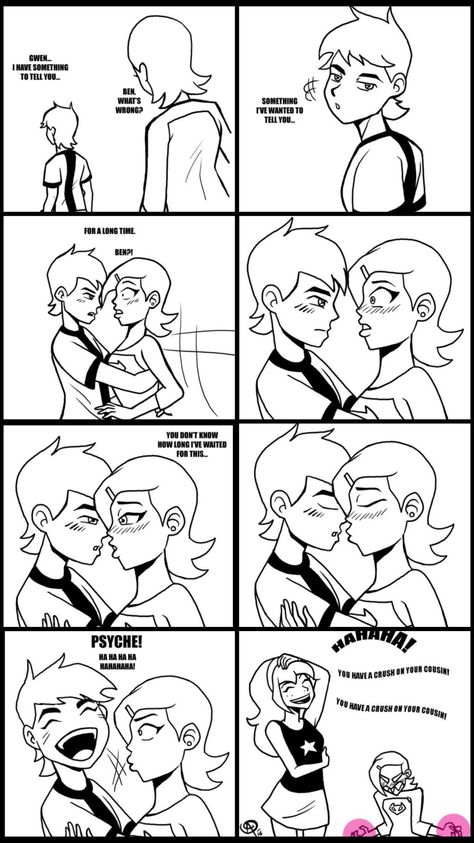 Ben And Gwen Ship, Gwen 10 Fan Art, Ben 10 Aliens Fanart, Albedo Ben 10, Ben 10 Oc, Spongebob And Sandy, Ben And Gwen, Ben 10 And Gwen, Ben 10 Comics