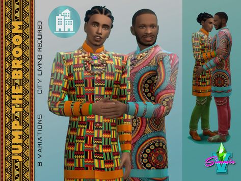 SimmieV Jump the Broom Outfit Sims 4 African Cc Maxis Match, Ts4 African Cc, Sims 4 African Clothes, Sims 4 African Cc, Sims 4 African, Jump The Broom, Sims 4 Toddler Clothes, Sims 4 Decades Challenge, Clothes Cc