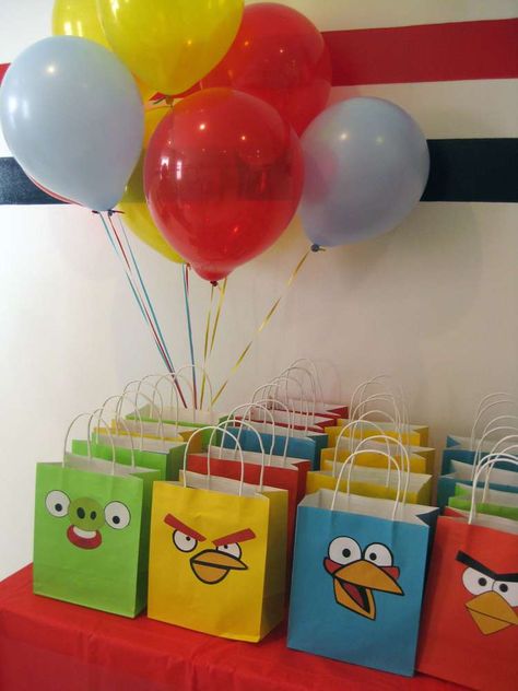 Angry Birds Birthday Party | CatchMyParty.com Angry Bird Birthday Party, Angry Birds Party Ideas, Angry Bird Party Ideas, Angry Birds Party Decorations, Angry Birds Party Favors, Angry Birds Birthday Party Ideas, Angry Bird Party, Angry Birds Birthday Party, Birds Birthday Party