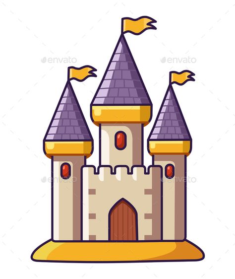 Castle Cute Icon Cute Castle, Castle Cartoon, Cute Icon, Castle Designs, Icon Icon, Graphic Design Layouts, Ui Elements, Design Layout, Cute Icons