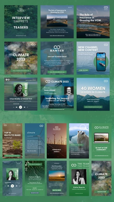 Project for Climate Transformed an independent media platform committed to evolving industry-wide climate discussions into practical and decisive action. Social media posts, newsletters, webdesign, and much more. For templates or custom products please send me a message catia.sofia.duarte@hotmail.com #socialmedia #instagram #webdesign #web #climate Minimalistic Social Media Post, Sustainability Social Media Post, Industrial Social Media, Sustainable Campaign, Sustainability Website, Sustainability Campaign, Marketing Graphics, Brand Logo Design, Social Design