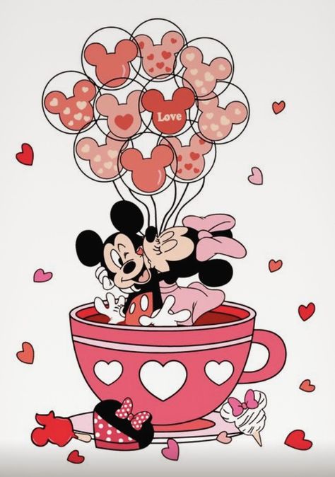 Disney Valentines Day Wallpaper, Mickey Mouse Valentines, Disney Stationary, Disney Valentines Day, Mickey X Minnie, Valentine Wallpapers, Mickey Minnie Love, Minnie Mouse Valentines, Miki Mouse