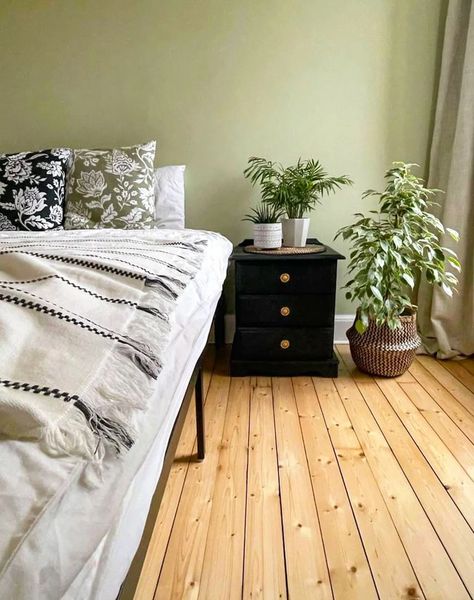 Green Bedroom Paint Ideas | Valspar Paint Green Bedroom Paint Ideas, Valspar Green, Green Bedroom Paint, Bedroom Paint Ideas, Valspar Paint, Wooden Brackets, Living Room Decor Inspiration, Green Bedroom, Decorating Inspiration