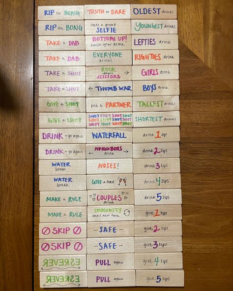 Bachelorette Jenga, Bachelorette Party Jenga, Drunk Jenga Ideas Dirty, Jenga Drinking Game Diy Couples, Jenna Drinking Game, Bachelorette Jenga Drinking Game, Take A Shot, Drinking Games, Drinking Water