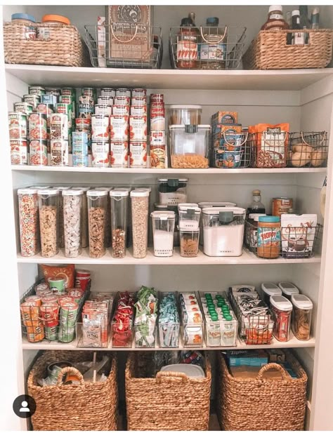 At Home Organization Ideas, Kitchen Wrap Storage Organizing Ideas, Kitchen Food Cabinet Organization, Very Organized Pantry, Cute Organization Ideas For Kitchen, New House Organization Ideas Kitchen, Pantry Storage Small Space, Kitchen And Fridge Organization, Organized Pantry Asthetic