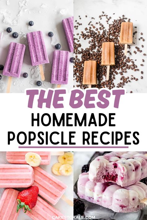 Homemade Popsicles Healthy, Homemade Popsicle Recipes, Popsicles Recipes, Raspberry Popsicles, Spring Activities For Kids, Peach Popsicles, Coffee Popsicles, Lime Popsicles, Healthy Popsicle Recipes