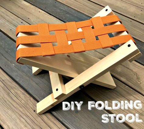 Diy Toddler Step Stool, Diy Camping Chair, Folding Wooden Stool, Headboard Projects, Portable Stool, Foldable Stool, Wooden Step Stool, Folding Tables, Wood Crafting Tools