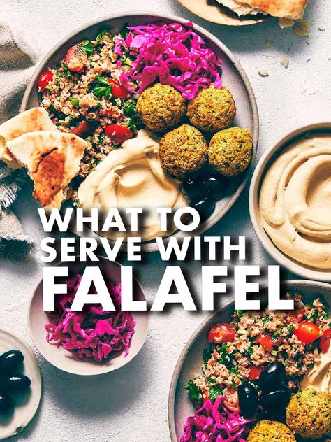 What to Serve with Falafel? (37 Ideas) How To Serve Falafel, Recipes With Falafel, What To Serve With Falafel, Falafel Lunch Ideas, Falafel Sandwich Recipe, Falafel Toppings, Falafel Meals, Falafel Breakfast, Falafel Meal Ideas