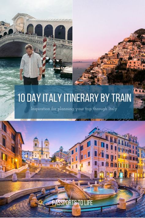 Italy Train Itinerary, Venice To Rome Itinerary, Italy Interrail, 10 Day Italy Itinerary Trips, Italy Travel Itinerary 10 Days, Italy By Train, Italy Itinerary 10 Days, 10 Days In Italy, Italy Culture