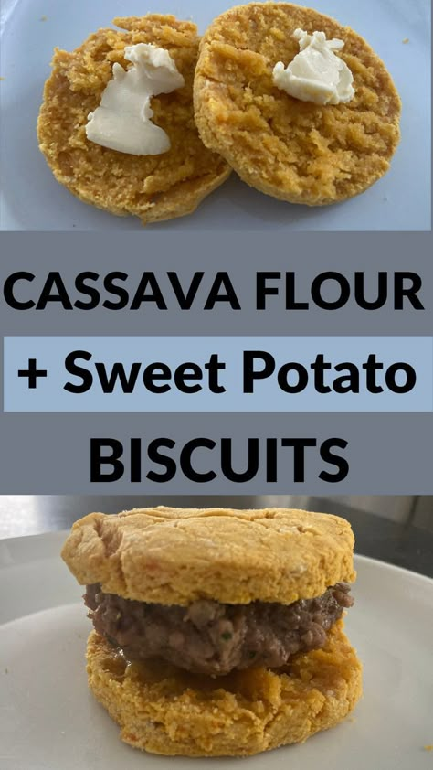 Cassava Flour Biscuits, Sweet Potato Biscuits Recipe, Potato Biscuits Recipe, Cassava Recipe, Aip Baking, Cassava Flour Recipes, Lectin Free Foods, Aip Diet Recipes, Potato Biscuits