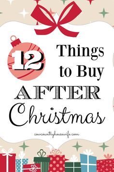 These are amazing! I never thought about how buying things after Christmas could save so much money! These top things to buy after Christmas will save me so much money all year, but especially will save me money next Christmas! Santa's Boots, Country Housewife, Thrifted Christmas, Organized Finances, Budget Hacks, After Christmas Sales, Financial Wisdom, Frugal Christmas, Christmas Savings