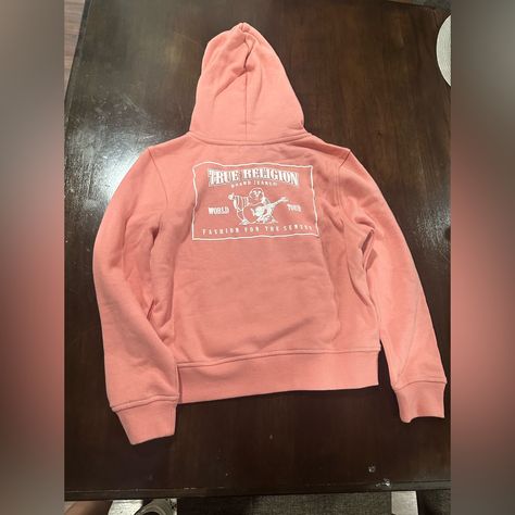 Pink True Religion Hoodie, True Religion Jacket, True Religion Hoodie, Stitch Logo, Girl Hoodie, Pretty Clothes, Cute Jeans, Pink Jacket, Virtual Closet