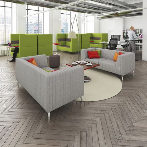 Add style, colour and interest to any office space with the Alban cost seating range, designed to provide the perfect solution to small and large breakout and reception areas. With so many seating designs and fabrics available, Alban will bring a touch of modernism to any office and keep both employees and customers content by offering them a relaxing zone they can appreciate away from their desks. Meeting Room Table, White Desk Office, Contemporary Armchair, Boardroom Table, Grey Desk, Black Office Chair, Social Space, Reception Area, Office Sofa