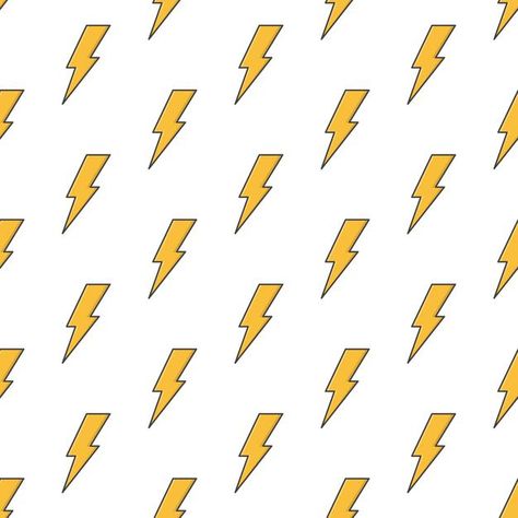 Pattern Background, Lightning Bolt, Background Patterns, Seamless Pattern, Premium Vector, Seamless Patterns, Graphic Resources, White Background, Vector Illustration