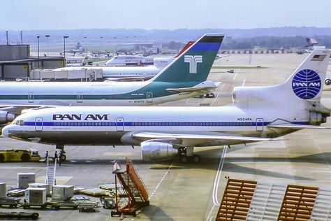 Pan Am L1011-500 L1011 Tristar, Pan American Airlines, Pan American Airways, Aircraft Images, Commercial Plane, Vintage Airline, All Airlines, Air Carrier, Boeing 727