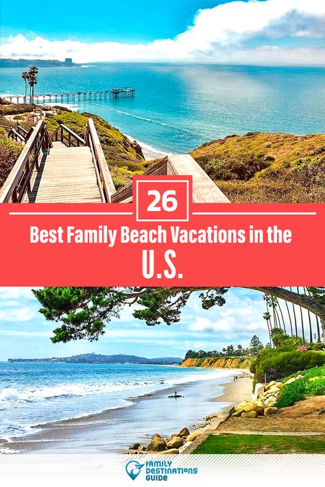 Want ideas for a family vacation in the U.S. that includes incredible beaches? We’re FamilyDestinationsGuide, and we’re here to help: Discover the best family beach vacations in the United States - so you get memories that last a lifetime! #unitedstates #usvacation #uswithkids #familyvacation #usbeaches #beachvacation Beach Vacation Locations, Vacations In The United States, Beach Vacation Meals, Us Family Vacations, Family Beach Vacations, Tradition Ideas, Us Beach Vacations, Beach Vacation Essentials, Best Family Beaches