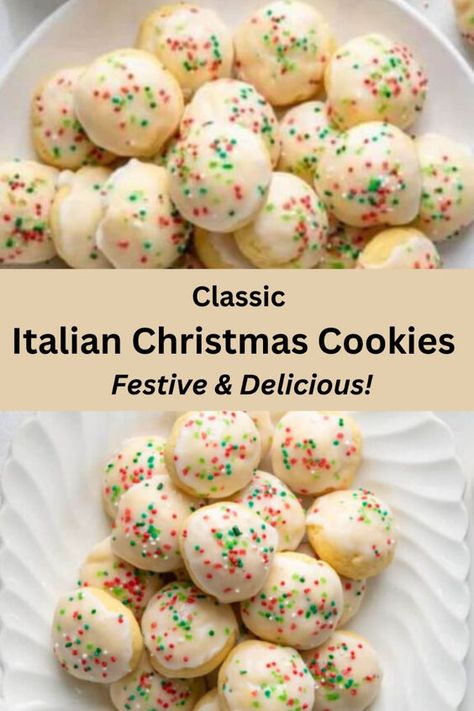 Celebrate the season with these Italian Christmas Cookies! Light, sweet, and made with traditional ingredients, these festive treats are perfect for your holiday cookie platter. Delight your family with these homemade Italian cookies – they’re a holiday must-have! Christmas Cookies Kitchenaid, Italian Seven Layer Cookies, Chocolate Pizzelles Recipe, Food Network Sugar Cookies, Italian Snowball Cookies Recipe, Fudge Roll Italian Cookies, Italian Tea Cookies, Italian Lemon Almond Cookies, Italian Drop Cookies