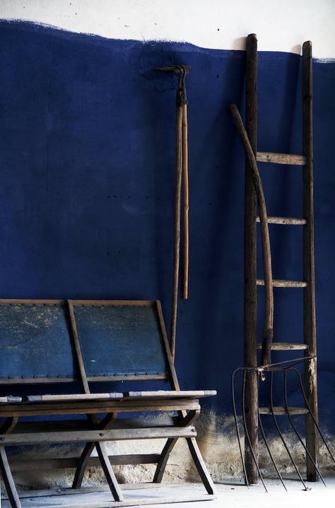 Hans Blomquist, Blue Interior Doors, Lime Wash Paint, Lime Wash, Limewash Paint, Lime Paint, Inspirational Photos, Blue Home Decor, Indigo Colour