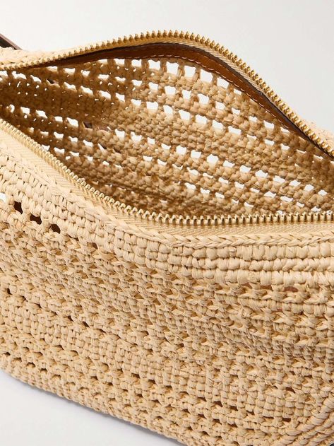 Rafia Bag, Crochet Hammock, Loewe Paula's Ibiza, Handbag Crochet, Raffia Crochet, Summer Cotton Tops, Diy Wool, Tan Shoulder Bag, Handbag Pattern