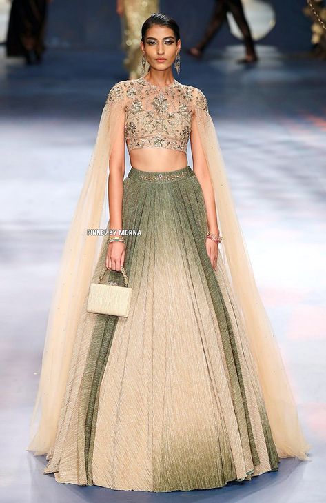 Tarun Tahiliani - Lakme FW 2023 Lakme Fashion Week 2024 Indian, Tarun Tahiliani Lehenga, Indian Wedding Reception Outfits, Lehenga Gown, Anarkali Dress Pattern, Indian Bridal Lehenga, Pakistani Wedding Outfits, Stylish Fall Outfits, Traditional Indian Outfits