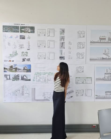 Architecture Presentation, architecture student, student work, architecture Presentation outfit, fall outfit, black and white top, long black skirt with slot, elegant outfit, corporate outfit, office outfit, poses, Indian, Desi, blonde balayage, medium hair, pose looking up, architecture work, drawing, architectural render, architecture concept drawings, architecture section, architecture elevation, architecture plans, line drawing Architect Character Design, Architecture Girl Aesthetic, Architecture Outfit Woman, Balayage Medium Hair, Architecture Woman, Architect Girl, Architect Woman, Architect Outfit, Presentation Outfit