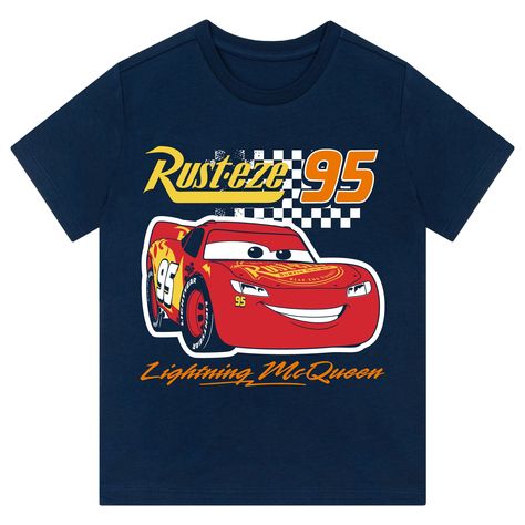 Race-Ready Style: Zoom into style with this navy blue Disney Cars tshirt featuring the fearless Lightning McQueen!Official Disney Gear: Get on the track with officially licensed Disney merchandise top, perfect for every young racer's wardrobe.This navy blue t shirt is a must-have for any fan of Disney's "Cars." It showcases Lightning McQueen in full race mode, complete with a determined expression and surrounded by a checkered race track pattern. "Rust-eze" is boldly printed above him, with his name stylishly handwritten below. This tee is ideal for young fans who dream of speed and adventure, bringing a piece of the Piston Cup right into their daily wear. Graduation Cap Designs Lightning Mcqueen, Cars Tshirt, Kids Pajamas Boys, Determined Expression, Disney Gear, Boys Fancy Dress, Cars Lightning Mcqueen, Girls Fancy Dress, Wishlist 2024