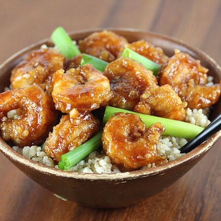 Mongolian Shrimp Recipe - made this for dinner tonight - Greg said put it in the recipe book! We think this sauce would be great with chicken, pork or beef. Mongolian Shrimp Recipes, Mongolian Shrimp, Sugar Rice, Shrimp Dishes, Shrimp Recipe, Fried Shrimp, Rice Wine, Sea Food, Asian Dishes