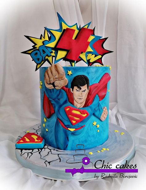 Birthday Cake Superman, Superman Cake Ideas, Superdad Cake, Superman Birthday Party Cake, Superman Cake Design, Superman Theme Cake, Bolo Do Superman, Superman Cake Topper, Superman Birthday Cake