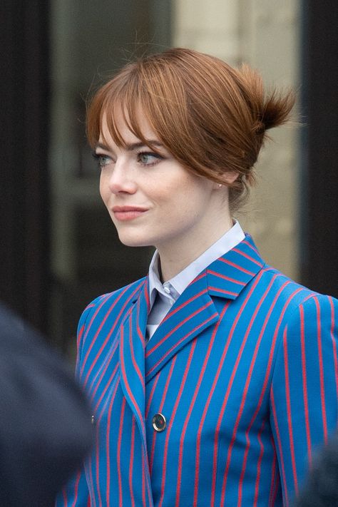 Emma Stone Bangs, Emma Stone Red Hair, Emma Stone Hair, Emma Stone Style, Elle Fanning, Emma Stone, Emma Watson, How To Make Hair, Redheads