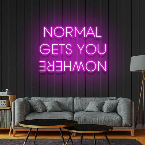 #NeonLightSigns #BrightIdeas #NeonSigns #BrightIdeas Wall Art Neon, Art Neon Sign, Light Office, Neon Sign Art, Neon Wall Signs, Custom Wall Decor, Neon Sign Bedroom, Personalized Neon Signs, Bedroom Bar