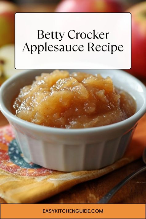 Discover Betty Crocker's applesauce recipe! Create homemade applesauce for a delightful, flavorful treat. Desserts With Applesauce, Applesauce Desserts, Recipes Using Applesauce, Applesauce Recipes Easy, Applesauce Recipes Canning, Best Apples For Applesauce, Recipe Using Applesauce, Applesauce Recipes, Applesauce Pancakes